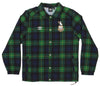 Umbro Men's Gordon Modern Plaid Jacket, Green