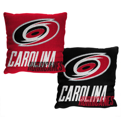 Northwest NHL Carolina Hurricanes Reverb Double Sided Jacquard Accent Throw Pillow