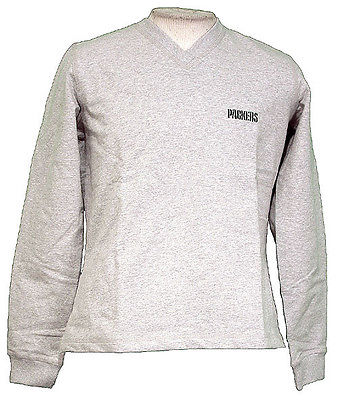 Reebok Womens NFL Football Green Bay Packers Fleece Hoodie Sweatshirt, Grey, L
