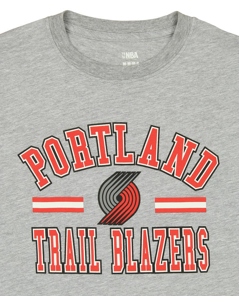 Outerstuff NBA Youth Boys Portland Trail Blazers Grey Long Sleeve Tee