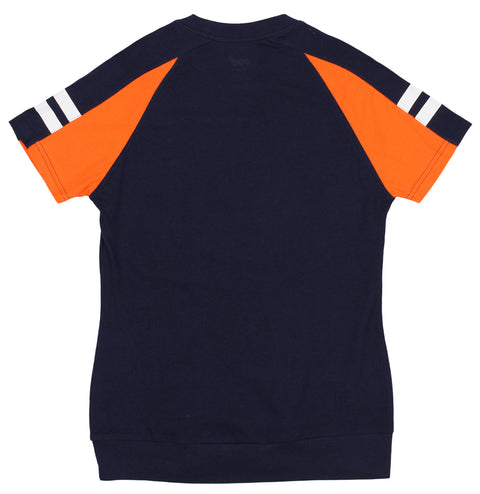 Gen2 NCAA Youth Girls (7-16) Illinois Fighting Illini Bejeweled Banded Bottom Tee