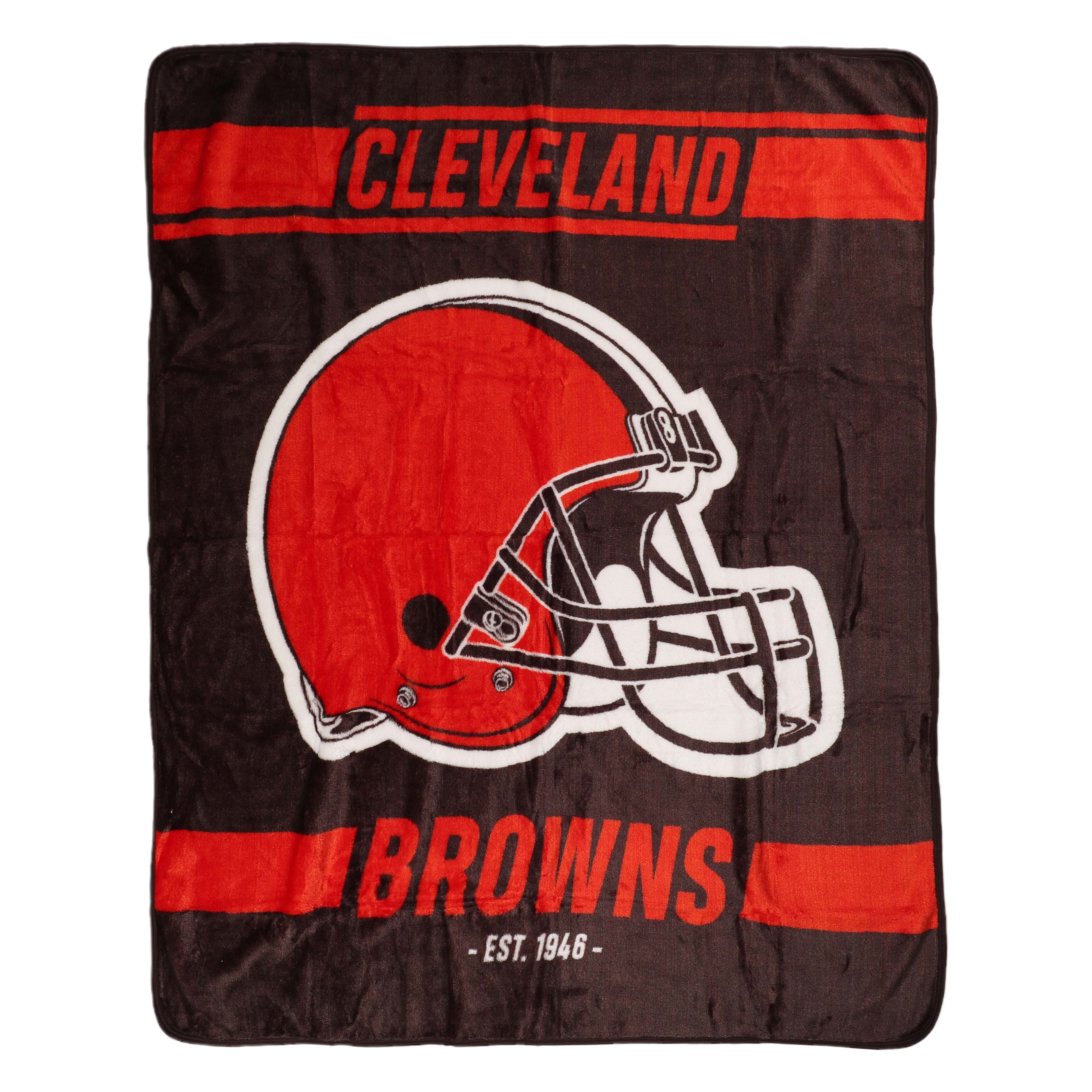 Cleveland Browns Raschel Throw Blanket