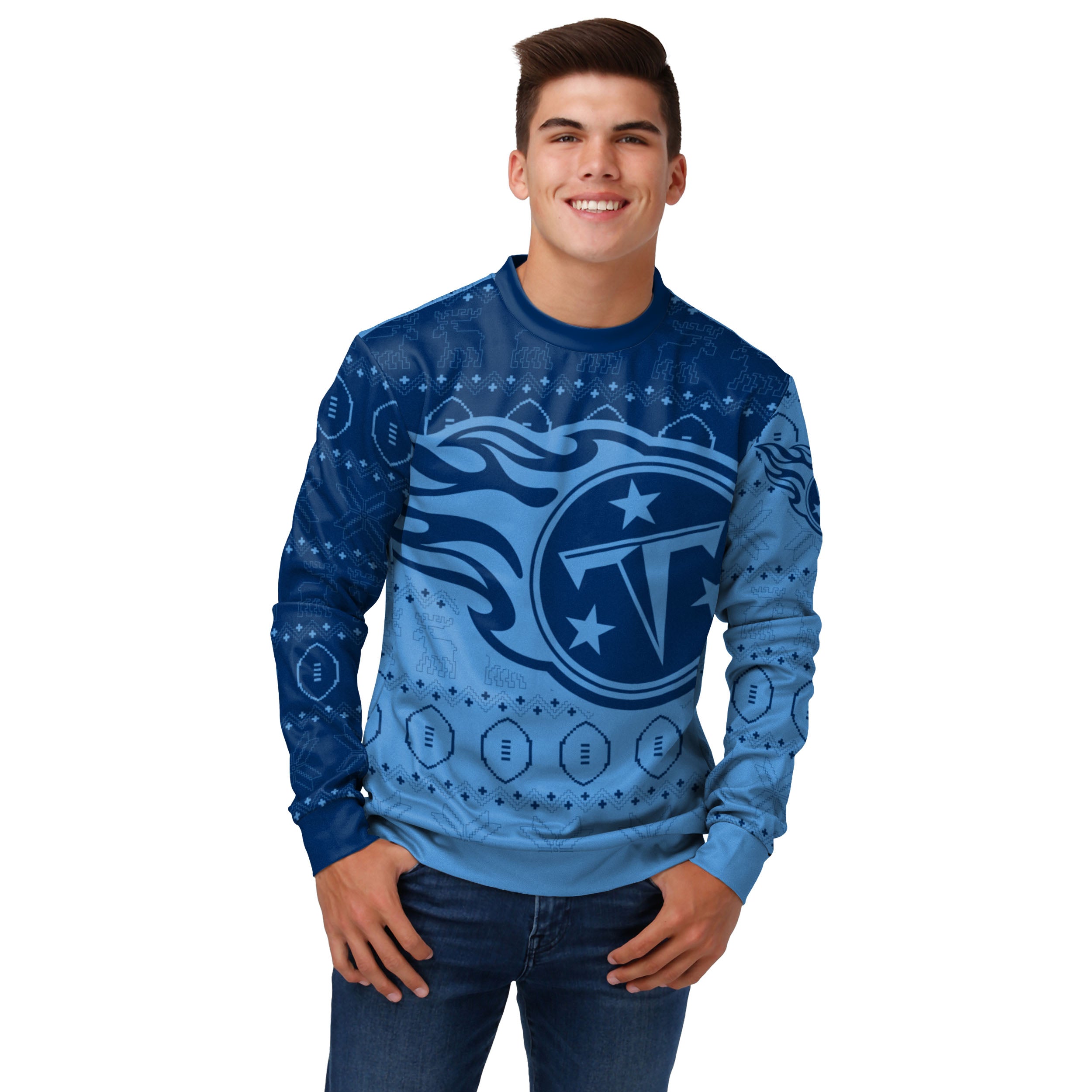 Zubaz NFL Men's Tennessee Titans Team Color with Zebra Accents Pullove –  Fanletic