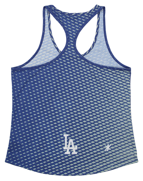 Klew MLB Women's Los Angeles Dodgers Diamond Racerback Tank