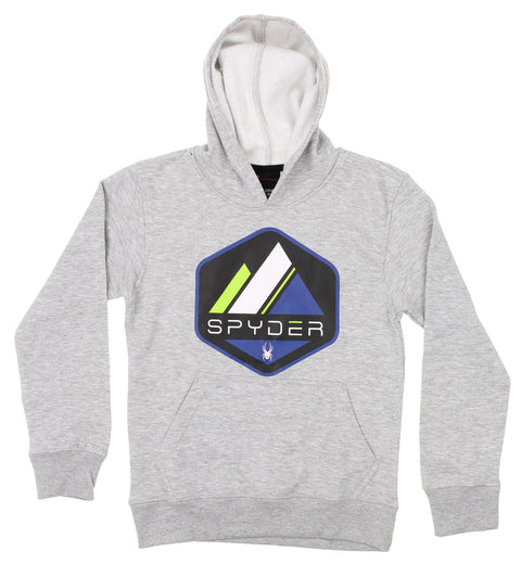 Spyder Youth Boys Deacon Pullover Hoodie, Heather Grey