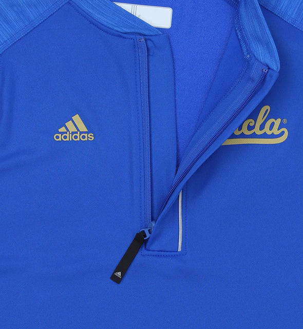 Adidas NCAA Men's UCLA Bruins ClimaLite Quarter Zip Pullover Shirt, Blue