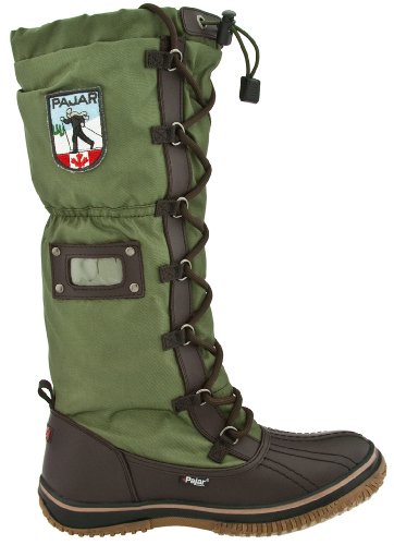 Pajar Women's Grip Boot, Dark Brown/Military Green