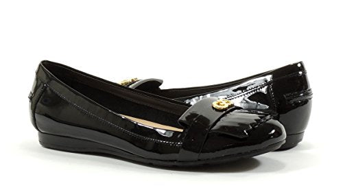 Cole Haan Women's Cameo Patent Leather Loafer II Flats Shoes - Black