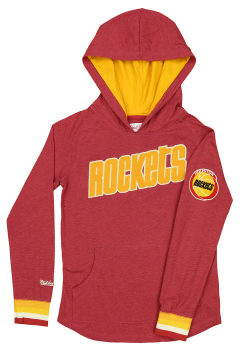 Mitchell & Ness NBA Youth (8-20) Houston Rockets Lightweight Hoodie