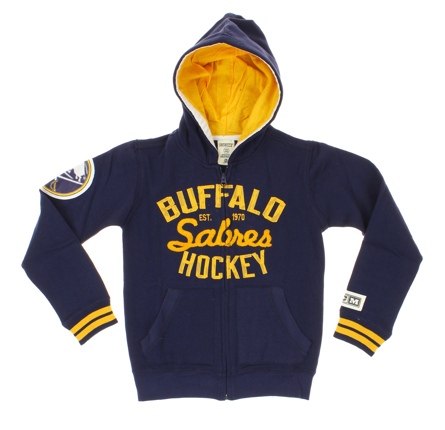 Buffalo Sabres Youth - Center Ice Full Zip NHL Sweatshirt :: FansMania