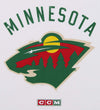 CCM NHL Men's Minnesota Wild Brushed Premium Logo Tee, White