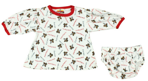 NHL Infant Florida Panthers Top and Diaper Cover Set, White & Red