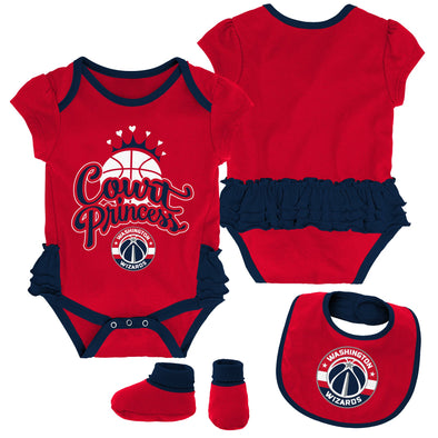Outerstuff NBA Infant Girls Washington Wizards Team Options 3-Piece Bodysuit Set