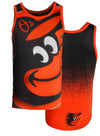 MLB Men's Baltimore Orioles Big Logo Tank Top Shirt, Black/Orange