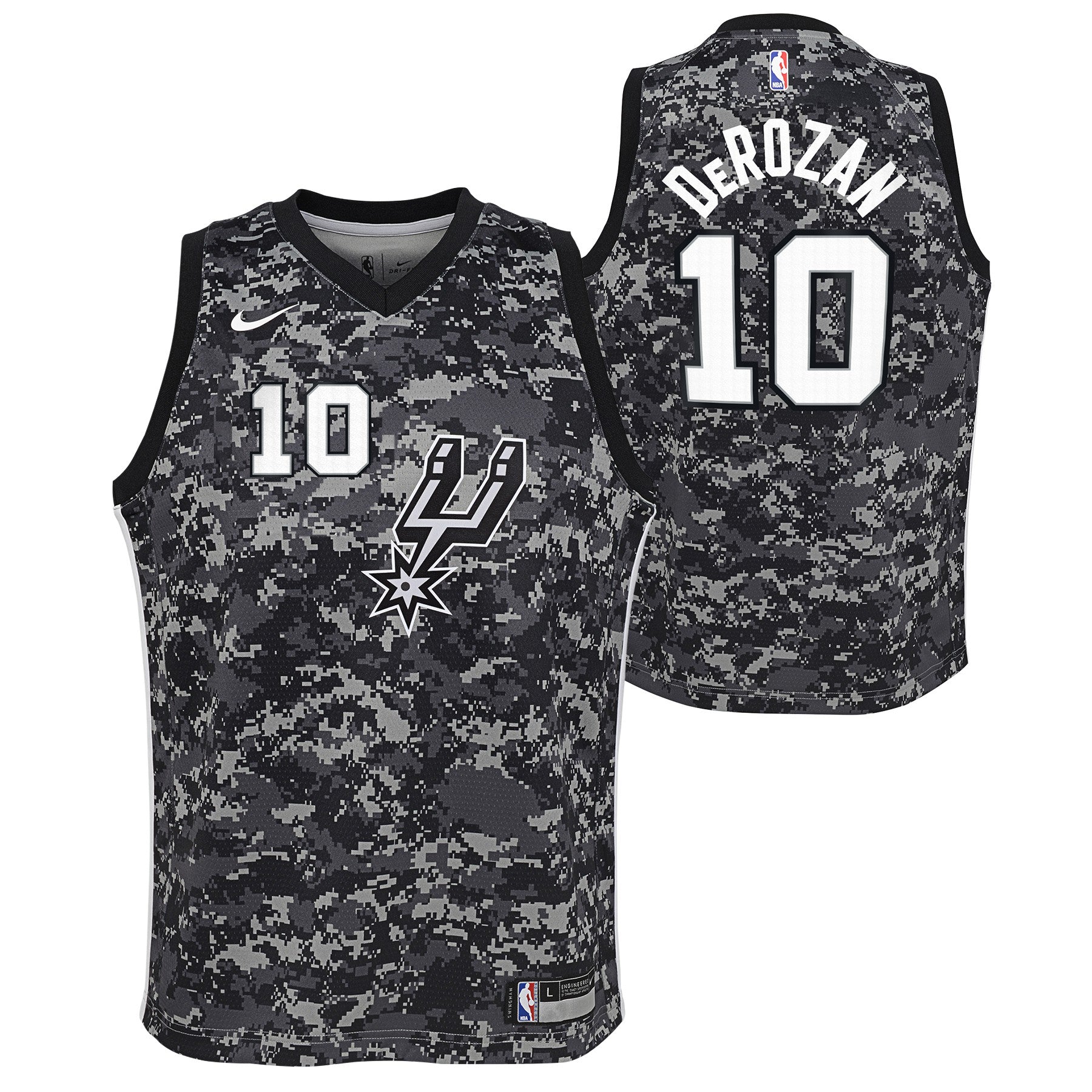 Nike NBA Youth San Antonio Spurs Derozan Demar #10 City Edition