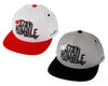 Flat Fitty Can't Stay Humble Snapback Cap Hat - White and Gray