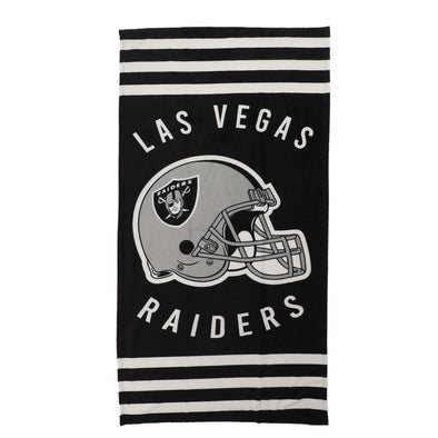 Northwest NFL Las Vegas Raiders "Stripes" Beach Towel, 30" x 60"