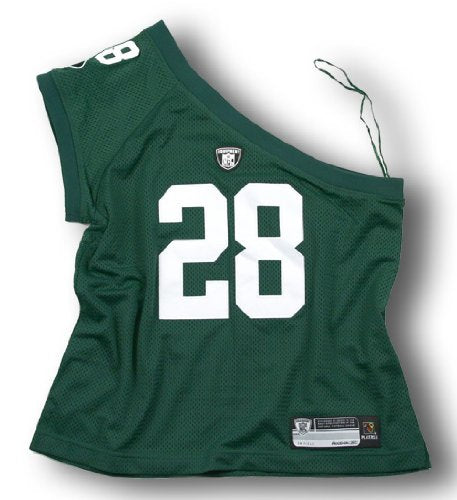 Reebok NFL Women's New York Jets Curtis Martin #28 One Shoulder Jersey