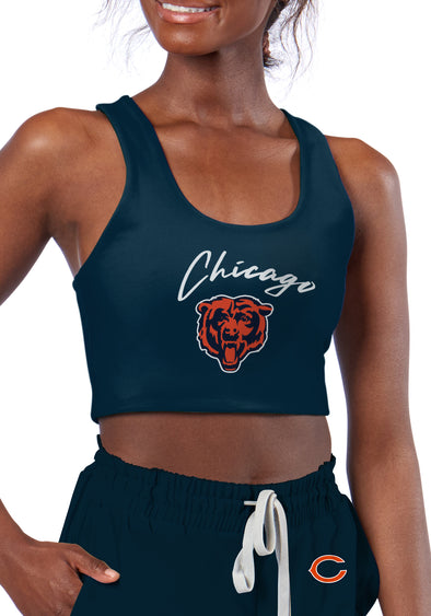Certo By Northwest NFL Women's Chicago Bears Collective Reversible Bra, Navy