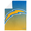 FOCO NFL Los Angeles Chargers Gradient Micro Raschel Throw Blanket, 50 x 60