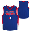 Outerstuff NBA Philadelphia 76ers Youth (8-20) Knit Top Jersey with Team Logo