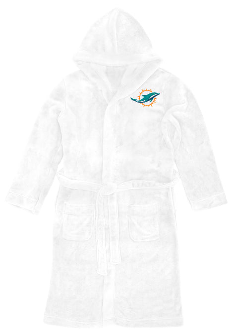 Northwest NFL Men's Miami Dolphins Hooded Silk Touch Robe, 26" x 47"
