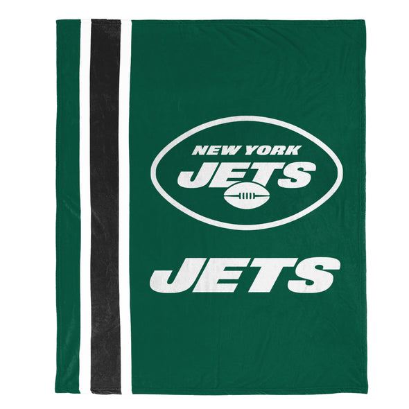 FOCO NFL New York Jets Plush Soft Micro Raschel Throw Blanket, 50 x 60