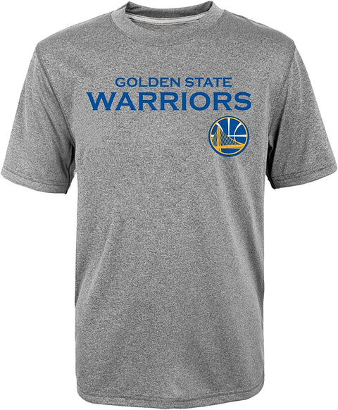 Outerstuff Golden State Warriors Kevin Durant #35 NBA Youth Performance T-Shirt, Grey