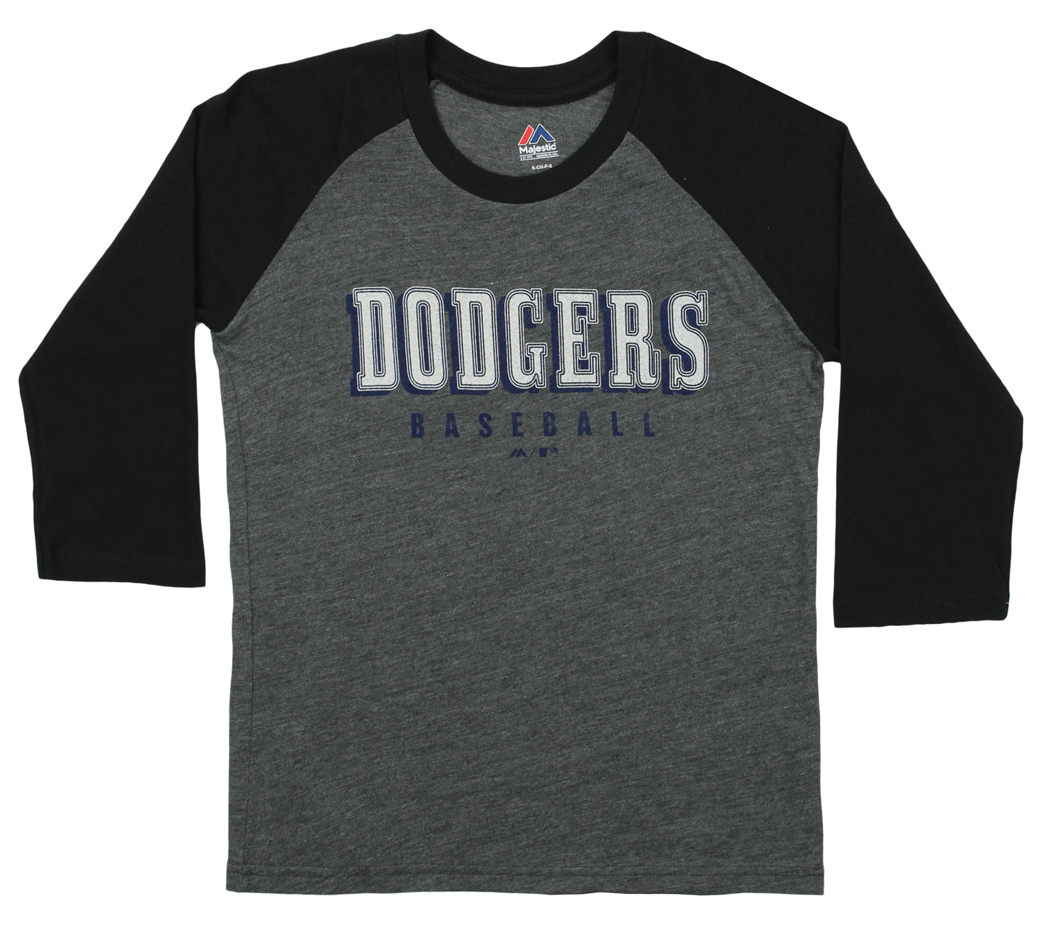 MLB Los Angeles Dodgers Boys' Gray Poly T-Shirt - XS