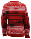 Forever Collectibles NBA Women's Chicago Bulls Big Logo Aztec V-Neck Sweater