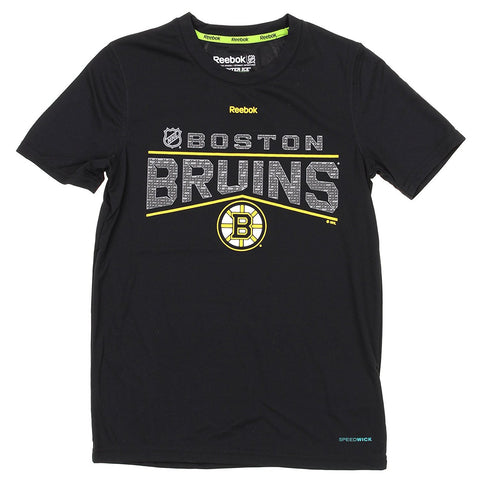 Reebok NHL Youth Boston Bruins Speedwick Freeze Performance Tee