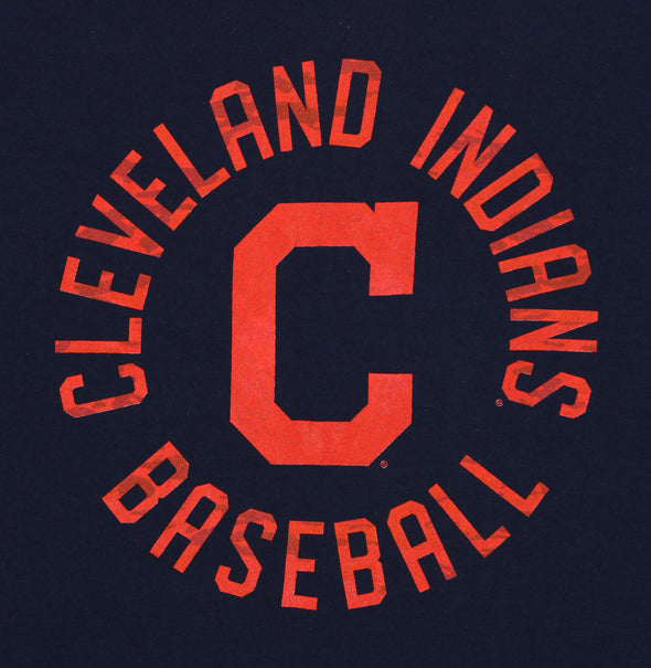 Zubaz MLB Men's Cleveland Indians Circle Logo Cotton T-Shirt