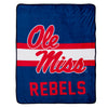 Northwest NCAAA Mississippi Rebels Singular Silk Touch Throw Blanket, 45"x60"