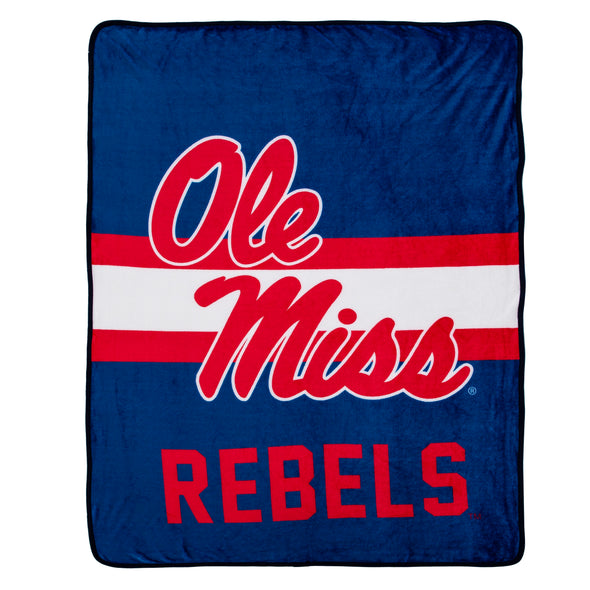 Northwest NCAAA Mississippi Rebels Singular Silk Touch Throw Blanket, 45"x60"
