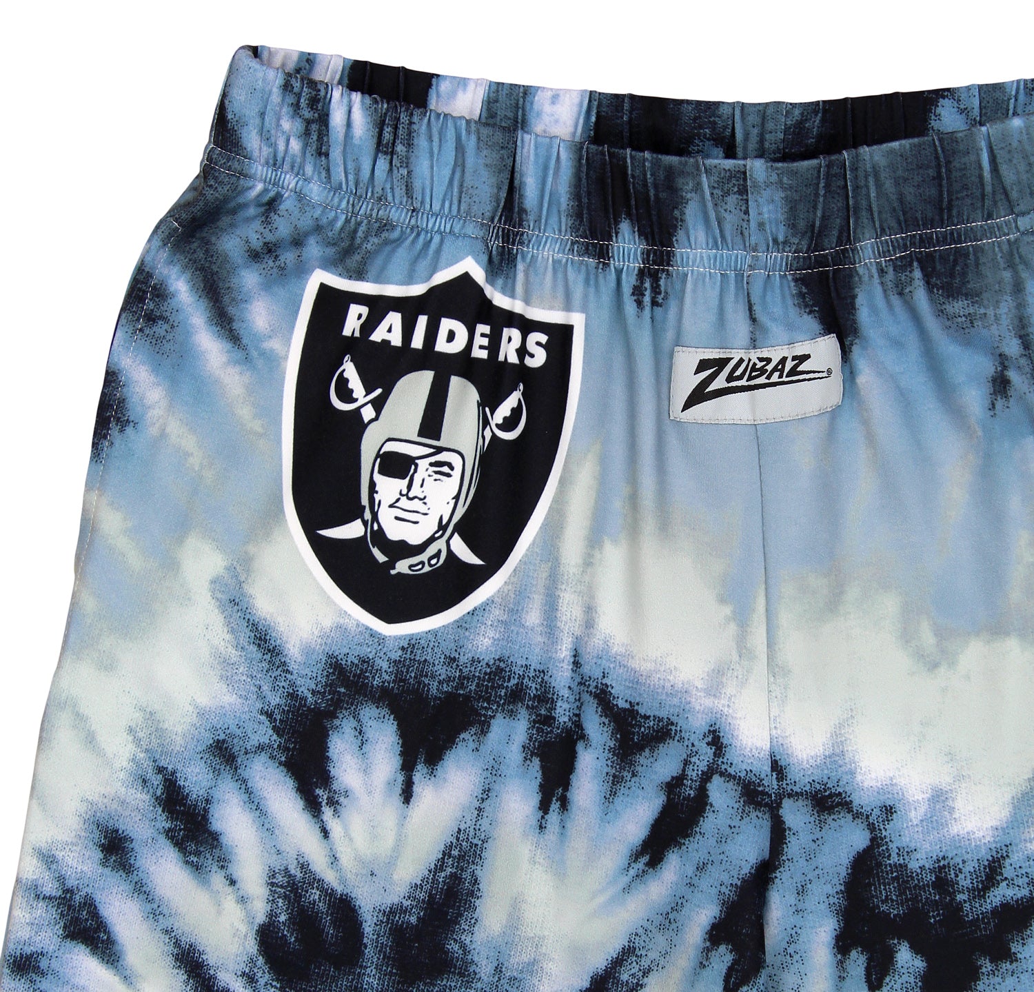 Zubaz Las Vegas Raiders NFL Men's Tie Dye Team Colors Lounge Pants, Black