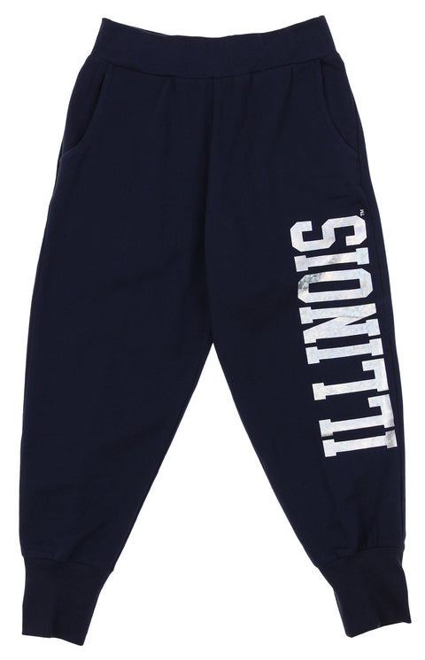 Outerstuff NCAA Youth Girls Illinois Fighting Illini Shimmering Harem Pants
