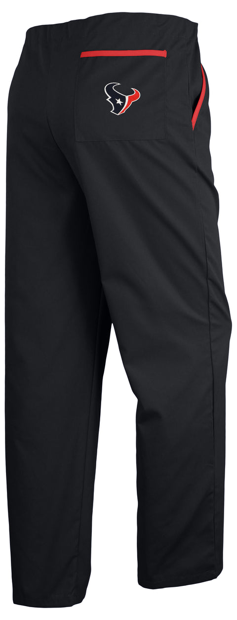 Fabrique Innovations NFL Unisex Houston Texans Team Back Logo Scrub Pants