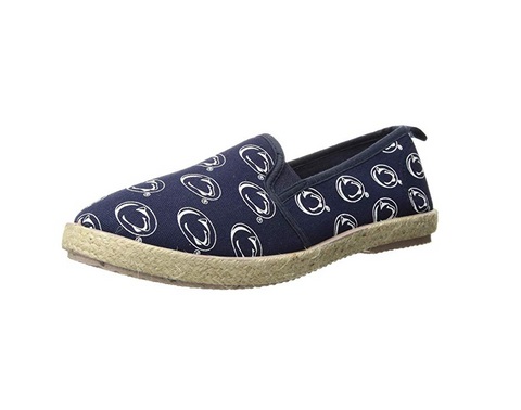 FOCO NCAA Women's Penn State Nittany Lions Espadrille Canvas Slip On Shoe