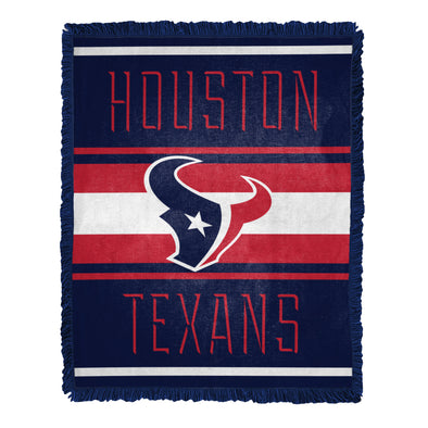 Northwest NFL Houston Texans Nose Tackle Woven Jacquard Throw Blanket