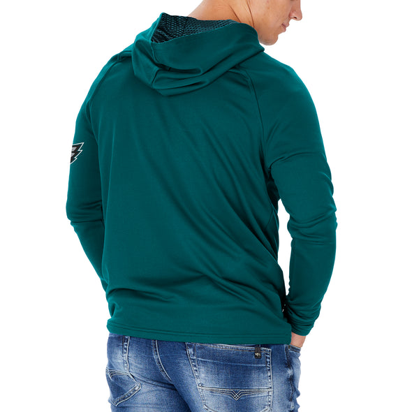 Zubaz NFL Men's Philadelphia Eagles Team Color Hoodie W/ Viper Print Details