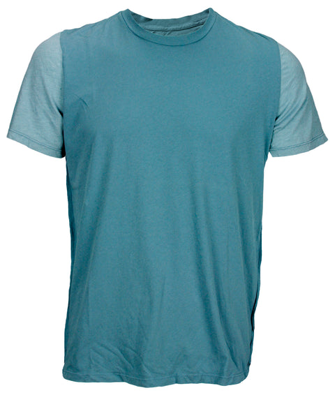 Big Star Mens Plain T-Shirt with Light Blue Sleeves