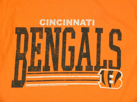 Cincinnati Bengals NFL Football Men's Fundamentals Logo T-Shirt Tee Top, Orange