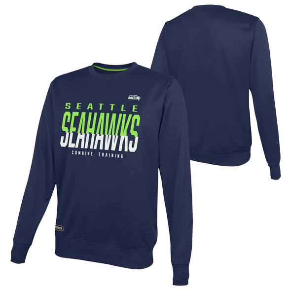 Outerstuff NFL Men's Seattle Seahawks Pro Style Performance Fleece Sweater