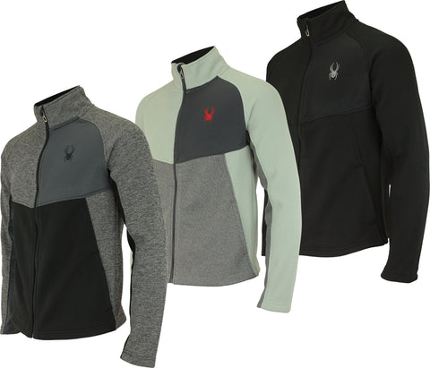 Spyder Men's Heath Color Block Full Zip Sweater, Color Options