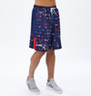 Zubaz NFL Men's New England Patriots Color Grid Shorts