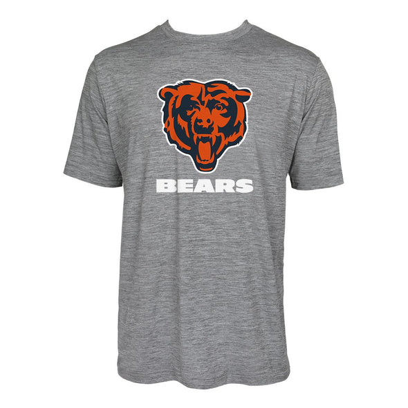 Zubaz NFL Men's Chicago Bears Team Name and Logo Wordmark Tee
