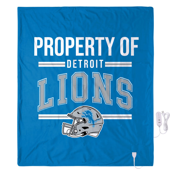 FOCO NFL Detroit Lions Exclusive Heated Throw Blanket, 50"x60"