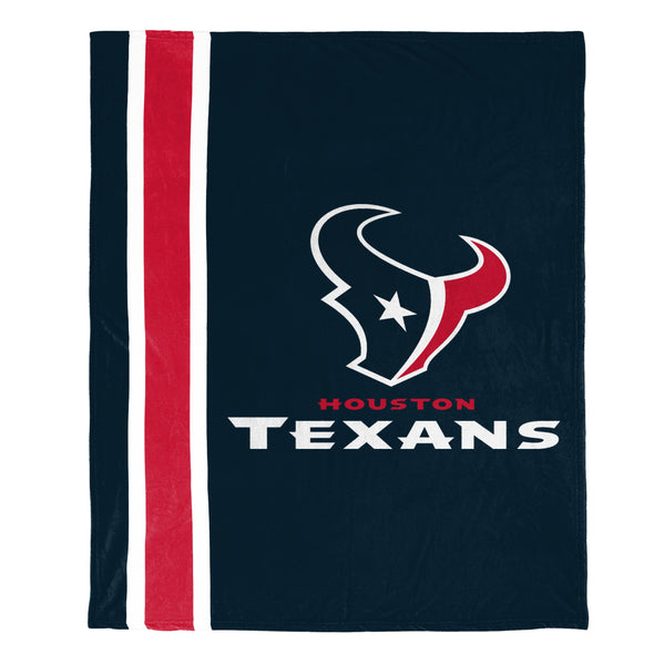 FOCO NFL Houston Texans Plush Soft Micro Raschel Throw Blanket, 50 x 60