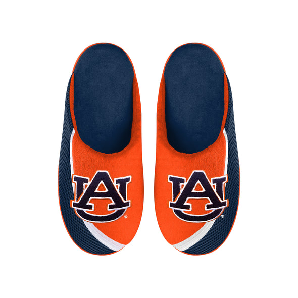 FOCO NCAA Men's Auburn Tigers 2022 Big Logo Color Edge Slippers