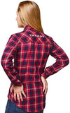 Forever Collectibles NFL Women's Houston Texans Check Flannel Shirt